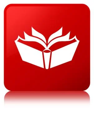 Translation icon red square button Stock Photos