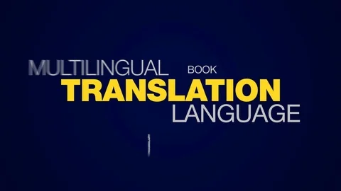Translation language multilingual learning communication education Stock Footage 96083868