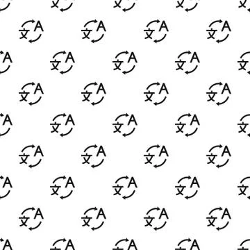 Translation pattern, simple style Stock Illustration