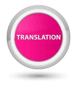 Translation prime pink round button Stock Illustration