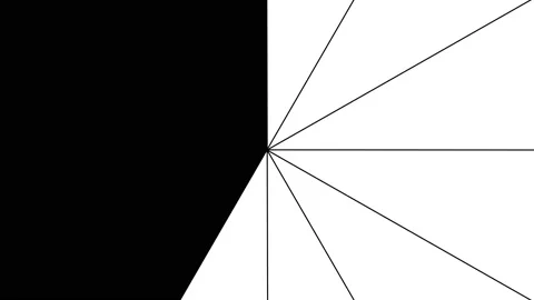 Translation rotation circle triangles screen parts black white alpha Stock Footage 232157897