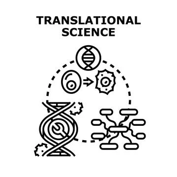 Translational science researching and developing solutions for health Stock Illustration
