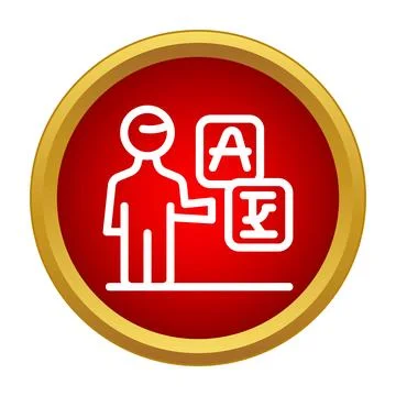 Translator icon translating different languages symbol Stock Illustration