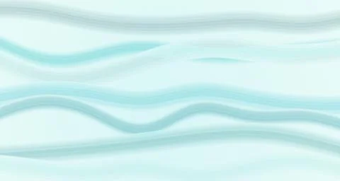 Translucent Aqua Silk Ribbon Waves Drifting Serenely Stock Illustration