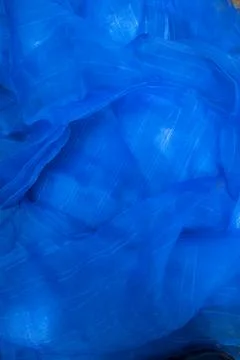 Translucent blue net fabric can be used as a background wallpaper Foto stock