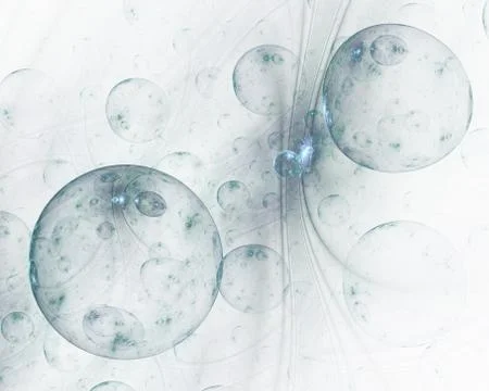 Translucent, bubbles texture with glow. Bright, multicolored bunches of 3d or 스톡 일러스트