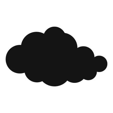 Translucent cloud icon, simple style. 스톡 일러스트