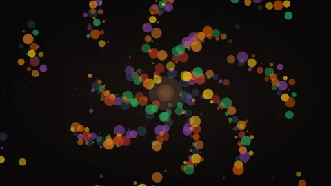 Translucent Color Bubble Loop - Playful Abstract Motion Background Stock Footage 341565169