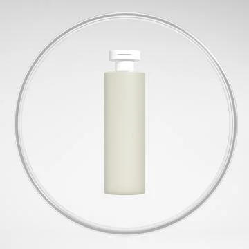Translucent cosmetic plastic bottle mockup, lotion sqeeze bottle mockup Stock Illustration