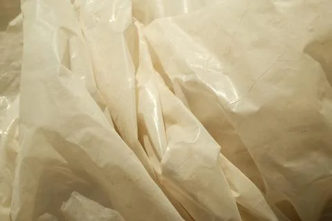 Translucent crumpled plastic texture 스톡 사진