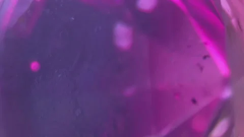 Translucent crystal brilliance stone iridescent Video stock 283924685