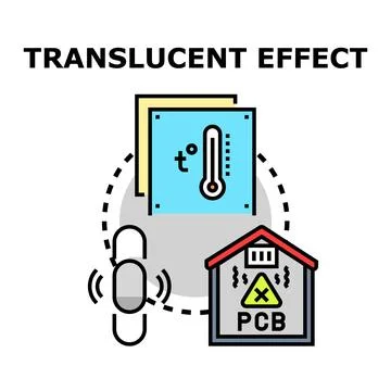 Translucent effect creating environmental impact concept Stock Illustration