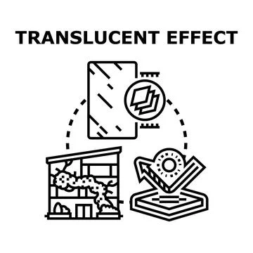 Translucent effect vector illustrating light and building materials Ilustración de archivo