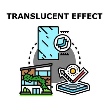 Translucent effect vector illustrating light and building materials Ilustración de archivo