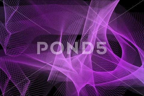 Translucent Fabric Wave Abstract Design With Soft Gradients PSD 템플릿