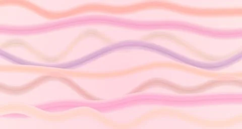 Translucent flowing ribbons against light sunset hues Stock Illustration