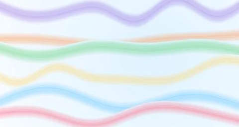 Translucent flowing silk ribbon waves on a light background Stockillustratie