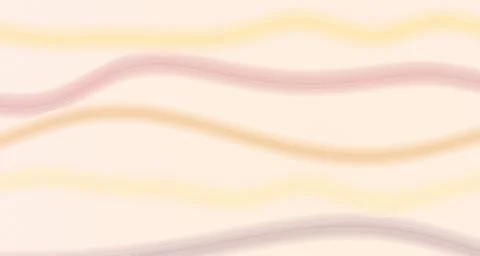 Translucent flowing silk ribbon waves against soft sunset hues Stock Illustration