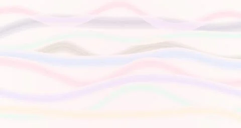 Translucent flowing silk ribbon waves against light backdrop Stock Illustration