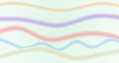 Translucent flowing silk ribbon waves against light backdrop Stock Illustration