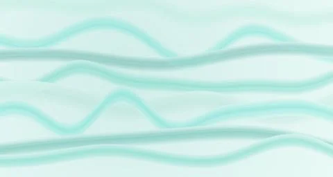 Translucent flowing silk ribbon waves against light backdrop Stock Illustration