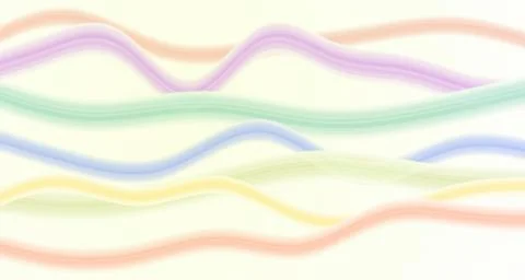 Translucent flowing silk ribbons on a light background Stock Illustration