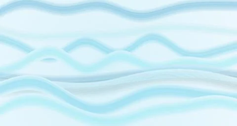 Translucent flowing silk ribbons on a light blue background Stock Illustration