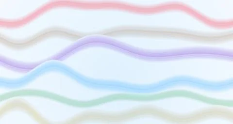 Translucent flowing silk ribbons on a light background Stockillustratie