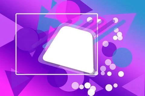 A translucent folder shape inside a thin rectangular frame sits amid lumino.. Stock-Illustration