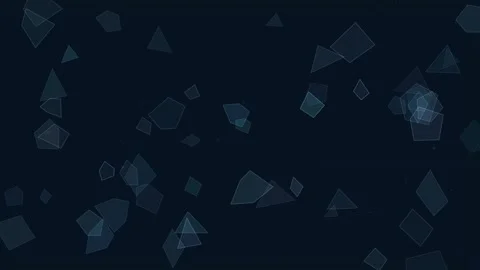 Translucent Geometric Polygons Drifting on Dark Blue Background 스톡 동영상 334674494