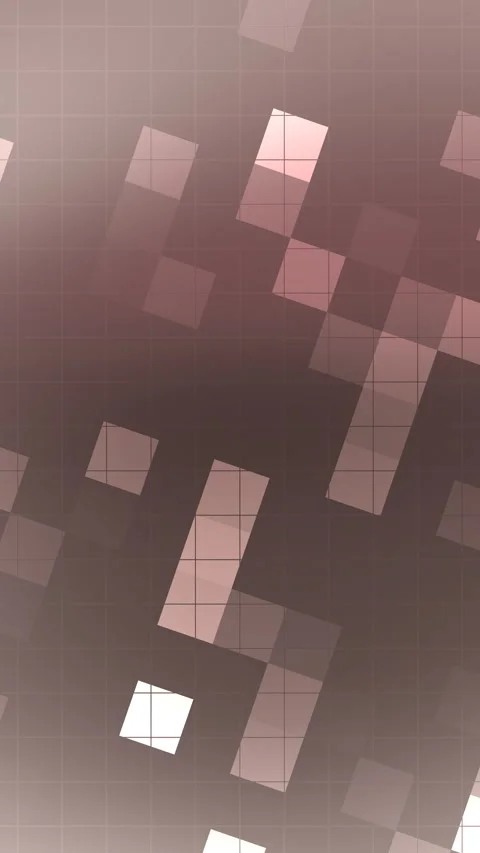 Translucent geometric squares arranged in an abstract grid Video stock 336643707