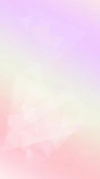 Translucent geometric triangles create a pastel pink and lilac abstract bac.. Illustrazione stock
