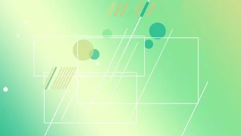 Translucent geometric UI frames overlap with soft circles and diagonal stre.. Stock Illustration