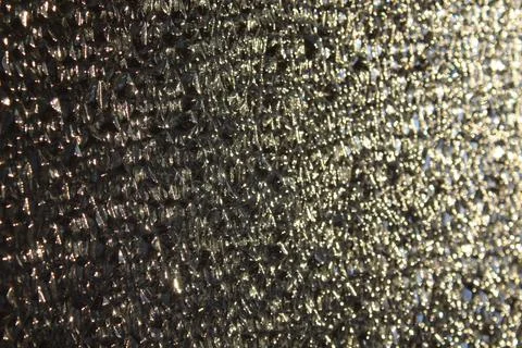 Translucent Glass Close-up Surface with Refractive Light 写真素材