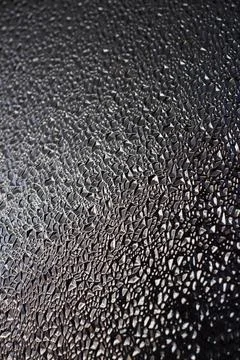 Translucent Glass Close-up Surface with Refractive Light Stockfoto's