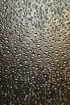 Translucent Glass Close-up Surface with Refractive Light 写真素材