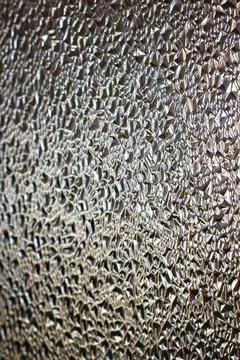 Translucent Glass Close-up Surface with Refractive Light 스톡 사진