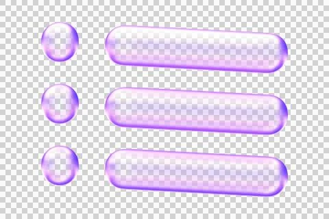 Translucent hamburger and kebab menu icon featuring rounded glassmorphism s.. Stock Illustration