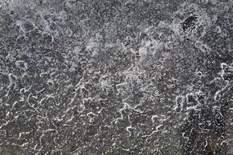 Translucent ice has bubbles Stock Photos