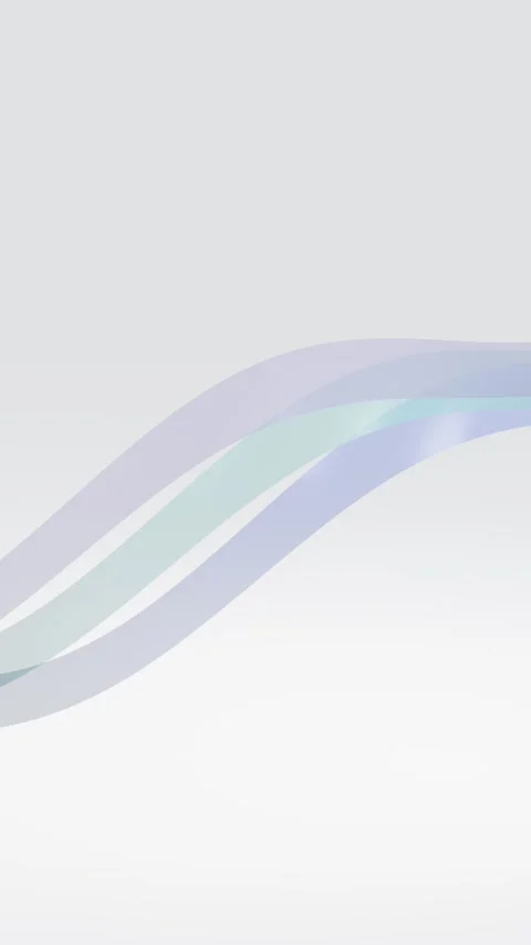 Translucent lavender and teal glass ribbons waving, abstract background Stock Footage 346632448