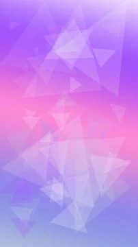 Translucent layered triangles in vivid purple and pink create a vibrant abs.. Illustrazione stock