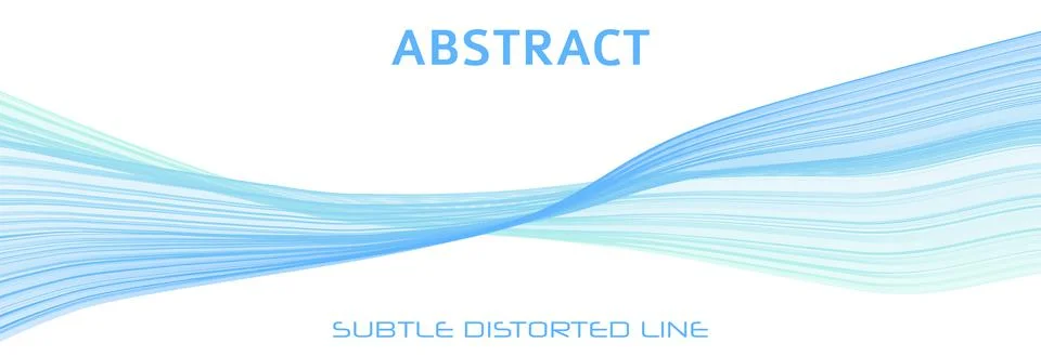 Translucent light blue abstraction by thin lines. Subtle graphics 库存插图