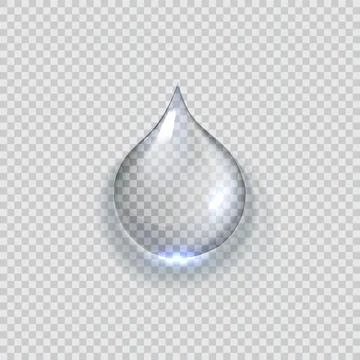 Translucent liquid droplet Stock Illustration