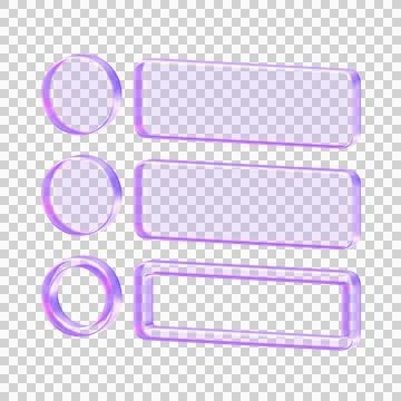 Translucent list view icon with  purple gradient, perfect for menu navigati.. Stock-Illustration