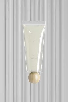 Translucent lution tube packaging, clear plastic cosmetic tube packging Stock-Illustration