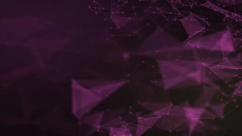 Translucent magenta facets and delicate connections drift through a richly .. Illustrazione stock