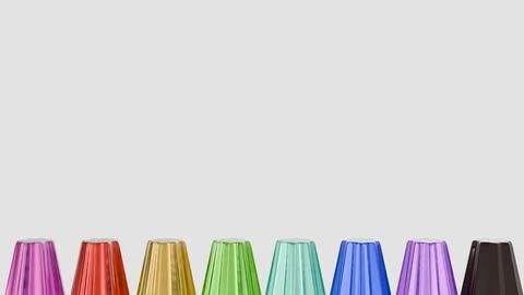 Translucent, molded gelatin dessert with ridges. Stock Illustration