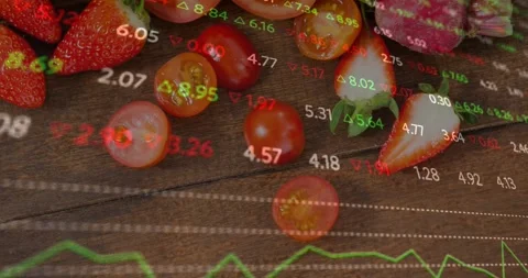 Translucent overlay appearing after still frame, sweeping over fruit and showing Stock Footage 320916367