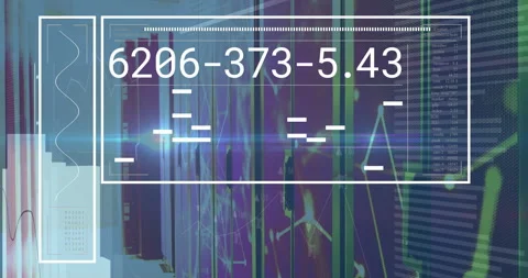 Translucent overlay loading codes updating and line growing to visualize data Stock Footage 313241018