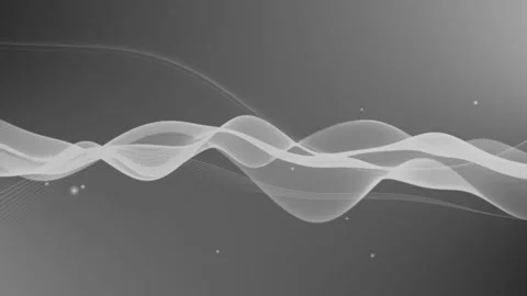 Translucent particle line waves background animation, Abstract background w.. Stock Footage 329386494